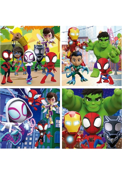 Educa Örümcek Adam 6+9+12+16 Parça Aşamalı Puzzle - Erkek Çocuk 1 Adet