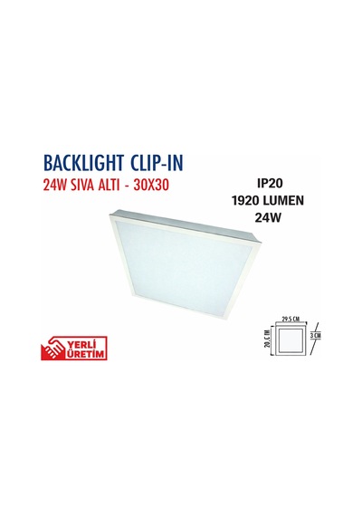 Lampist 25w Sıva Üstü Kare Led Panel Armatür 6500k Beyaz
