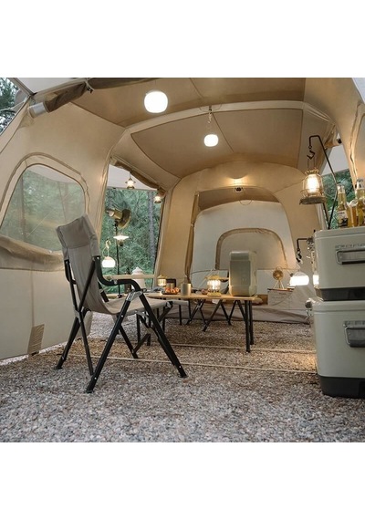 Naturehike Glamping Cloud Vessel 4 Kişilik Hızlı Kurulum Tünel Çadır Haki