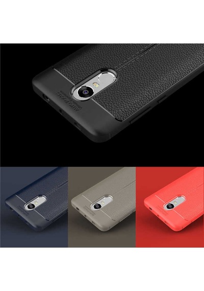 Xiaomi Redmi Note 4X Kılıf Deri Tarzı Niss Silikon Case