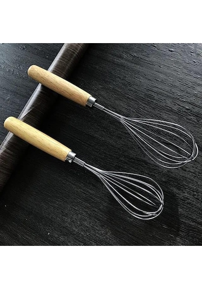 Saplı Spiral Tel Çırpıcı Paslanmaz Çelik 30 Cm Genel