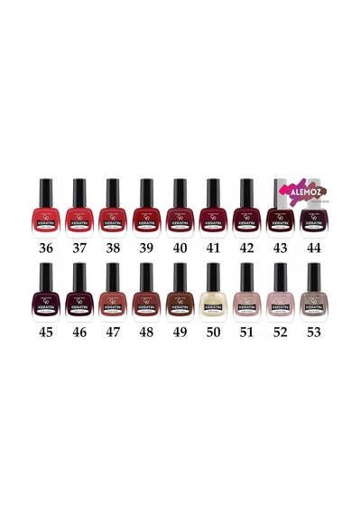 Golden Rose Keratin Nail Color No: 10 - Keratin İçerikli Güçlendirici Parlak Oje Diğer