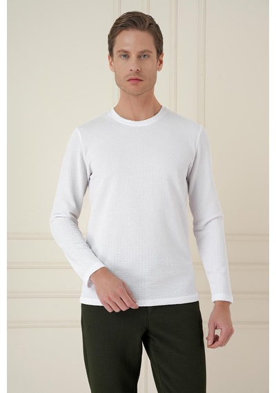 Efor Ts 889 Slim Fit Beyaz Spor T-shirt Beyaz