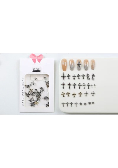 30lu Gotik Stil Metal Tırnak Süsleme Charm Nail Art Charm Taşları Wn-507