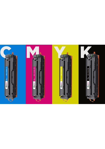 Hp 201a Cf400a Uyumlu Toner 2'li Paket + 1 Siyah