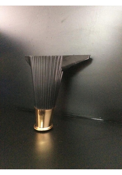 Asya Çizgili 15 Cm Siyah / Gold Mobilya Ayağı- Dolap, Koltuk , Tv