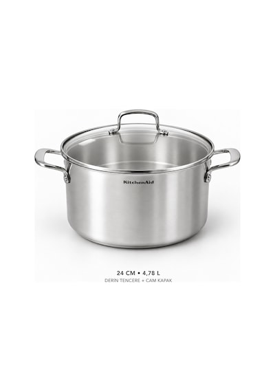 Kitchenaid 7 Parça Çelik Tencere Seti