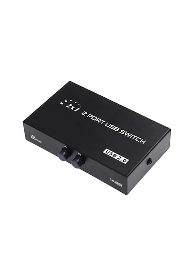 Px-5020 Manuel Usb Yazıcı Çoklayıcı 2 Port, 2 Bilgisayar 1 Printer Usb Switch, Printer Paylaşım Cihazı, Pc Laptop Yazıcı Seçici Bağlantı Aparatı