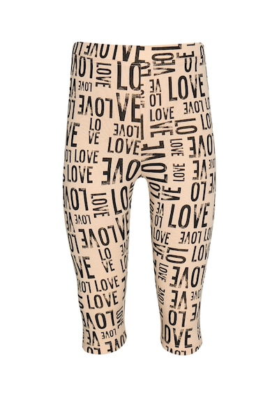 Lovetti Kız Çocuk Lovely Letters Desen Kapri 1449 Pembe - Siyah