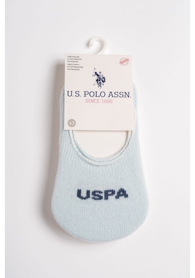 U.s. Polo Assn Bebek Us Polo Erkek Bebek Babet Çorap Mavibejbeyaz Usb2601-c-v2 Mavi/bej/beyaz