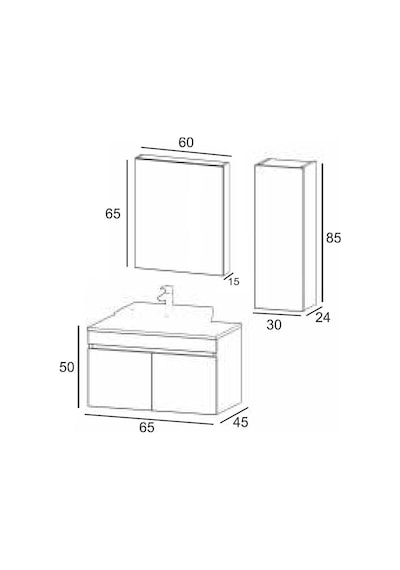Denko Etna 65 Cm Mdf Hazar Banyo Dolabı Takımı Ve Boy Dolabı Ahşap Denko Etna 65 Cm Mdf Hazar Banyo Dolabı Takımı Ve Boy Dolabı Ahşap