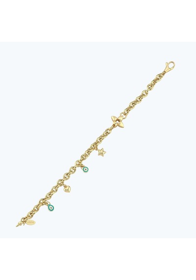 Altınbaş Altın Kalp Zincir Bileklik Abl0295-y-25940 Çok Renkli