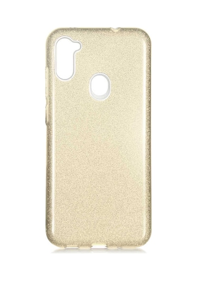 Samsung Uyumlu Galaxy A11 Kılıf Zore Shining Silikon-Kırmızı