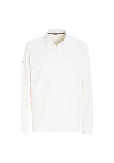 Slam Slam Tech Pique Polo Ls Erkek Beyaz Tişört W02 Beyaz