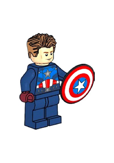 Marvel - Captain America With Shield Orijinal Minfigür