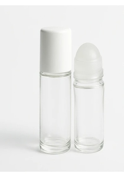 50 Ml Boş Silindir Cam Roll-on Şişesi 210 Adet Şeffaf