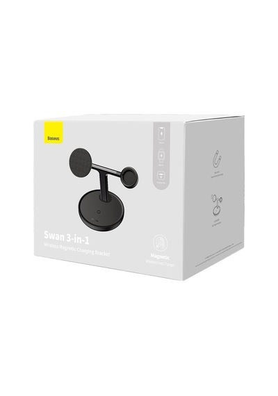 Swan 3 İn 1 20w Wireless Şarj Özellikli Stant-siyah Çok Renkli