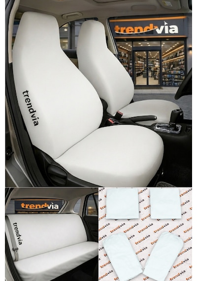 Penye Likralı Esnek Oto Koltuk Kılıfı Koruyucu Servis Kılıfı Ön & Arka Koltuk Uyumlu 81474682