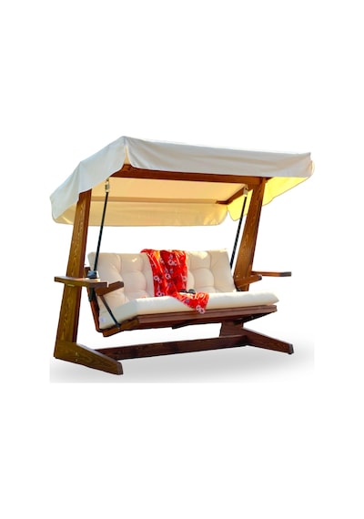 Viva 2200 3 Kişilik Ahşap Bahçe Salıncağı, Balkon ve Teras Salıncağı, Dış Mekan Salıncağı/Krem Viva 2200 3 Kişilik Ahşap Bahçe Salıncağı, Balkon ve Teras Salıncağı, Dış Mekan Salıncağı/Krem