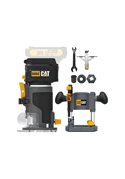 Cat DX82B.3 18V Şarjlı Kömürsüz 6 MM Devir Ayarlı Profesyonel Avuç İçi El Frezesi