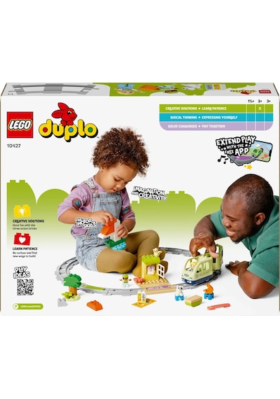 LEGO® DUPLO® Kasabası İnteraktif Macera Treni 10427 - Okul Öncesi Yaştaki Çocuklar için Eğitici Oyuncak Yapım Seti (57 Parça)
