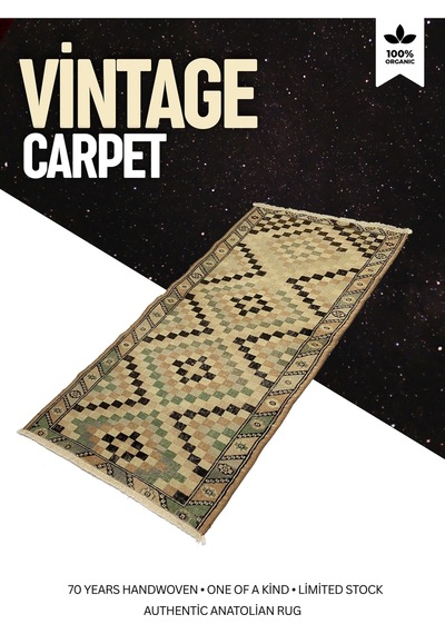 Bohem Stil Vintage Halı Özel Tasarım Renkli Anadolu Koleksiyonu Çok Renkli
