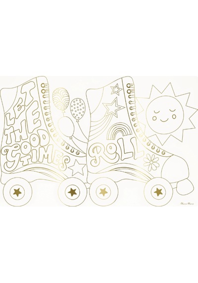Meri Meri - Happy Icons Colouring Placemats - Mutlu Semboller Boyama Amerikan Servisleri X8