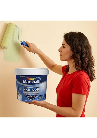 Marshall Akrikor Silikonlu Akrilik Dış Cephe Boyası Bw Baz 2,5 L 2 KG