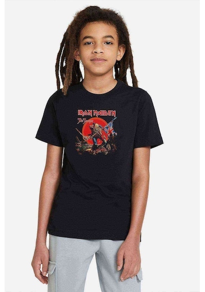 Tshirthane Maıden The Trooper Metal Baskılı Unisex Çocuk Siyah T-Shirt