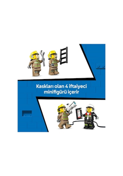 LEGO® City Havaalanı İtfaiye Kamyonu 60499 - 7 Yaş ve Üzeri Çocuklar İçin Acil Durum Aracı İçeren Oyuncak Yapım Seti (691 Parça)