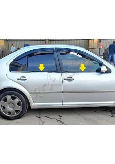 Markadan Vw Bora Krom Cam Çıtası 1998-2004 4 Parça Paslanmaz   Çeli