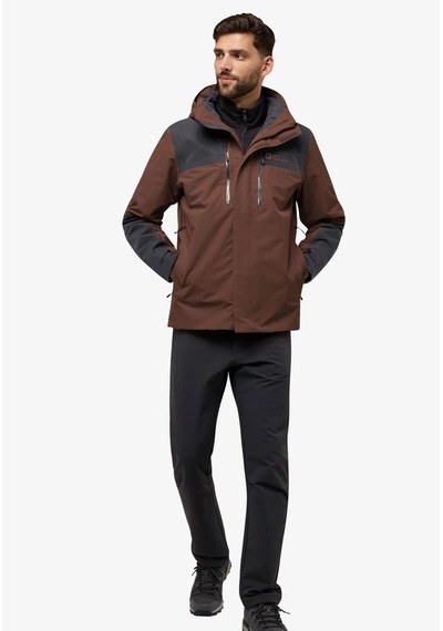 Jack Wolfskin Jasper 3ın1 Erkek Outdor Mont Kahve. Kahve