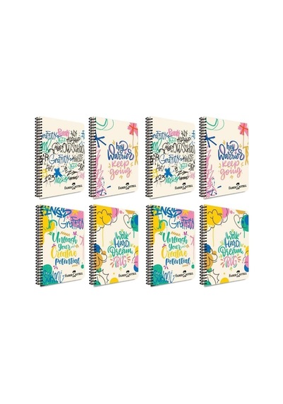 Grafiti Desenli Spiralli Defter, A4, 80 Yaprak, 70g Kağıt, Çizgili, Dayanıklı Kapak, Kolay Açılan Spiral Cilt, As Genel