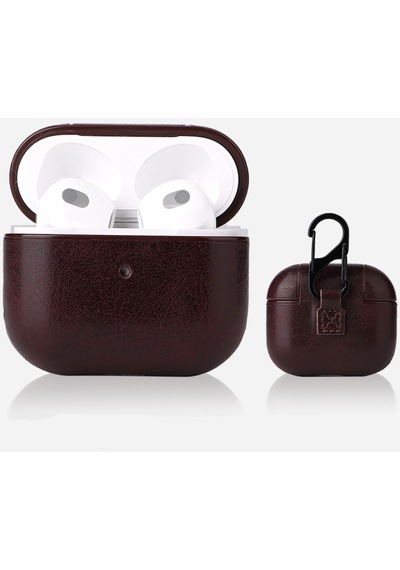 Apple Uyumlu AirPods Pro 2 Kılıf Suni Deri Kancalı Silikon Sf9