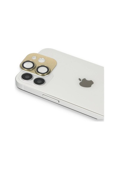Tedar Apple Uyumlu iPhone 11 Pers Alüminyum Kamera Lens - Gold Najmaddin Standart
