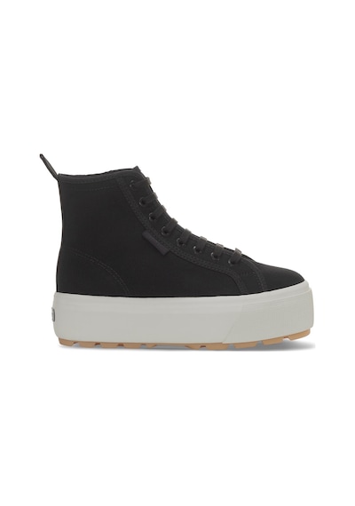 Superga 2708 Hi Top Tank Kadın Siyah Bilekli Sneaker Siyah-191