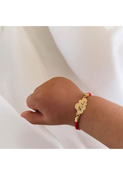 Archin Tuba İsmine Özel 14 Ayar Altın Plakalı Bulut Motifli Kırmızı İpek Örgülü Hediye Bileklik-406isim Tuba Archin Tuba İsmine Özel 14 Ayar Altın Plakalı Bulut Motifli Kırmızı İpek Örgülü Hediye Bileklik-406isim Tuba