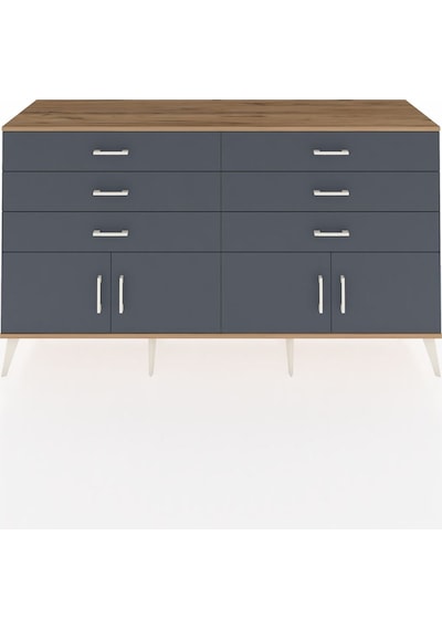 Hyperion Konsol 2 Raflı 6 Çekmeceli 4 Kapaklı 176x44x99 Çam-antra Çam-antrasit Hyperion Konsol 2 Raflı 6 Çekmeceli 4 Kapaklı 176x44x99 Çam-antra Çam-antrasit