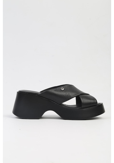 Pierre Cardin Pc-7192- 3968 Siyah-kadın Platform Terlik Siyah