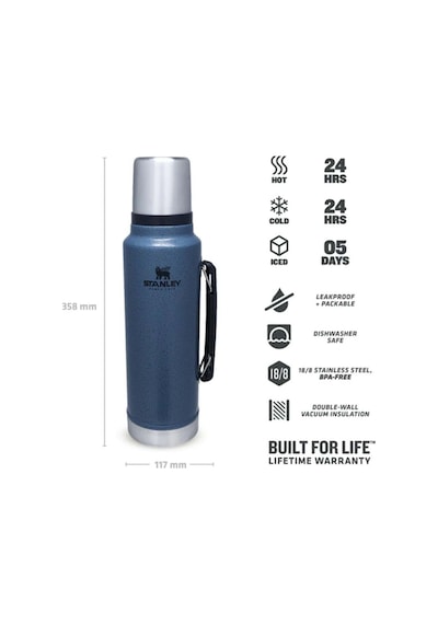 Stanley Vakumlu Termos 1 Litre Hammertone Lake Çok Renkli