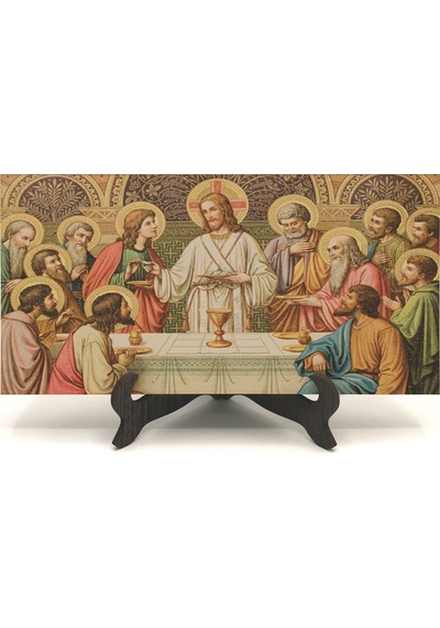 Eucharist Rabbin Sofrası Baskılı Mdf Masaüstlük 10x20
