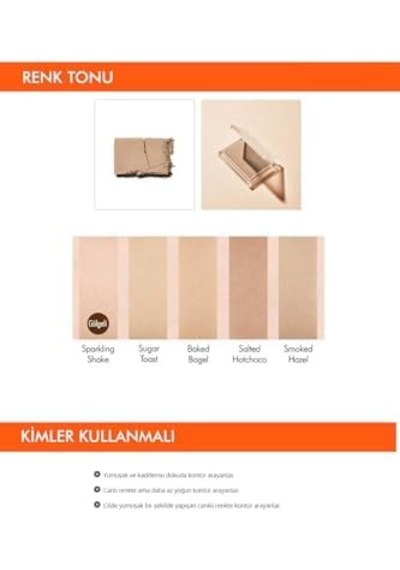 Kadife Dokuya Sahip, Doğal Görünümlü Kontür Contour Salted Hot Choco 4 Renk