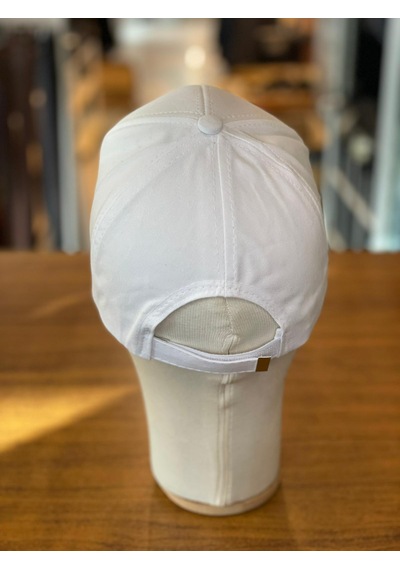 Hamze Türkiye Bayrak Nakış Pamuklu Unisex Cap Şapka Beyaz