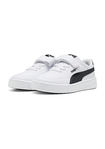 Puma Court Classic Clean Ac+ Ps Çocuk Günlük Ayakkabı 40375101 Beyaz Beyaz