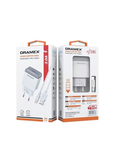 D30t Charger Adapter Type-c Usb Set 3.0a Ev Şarj Aleti 44pyr34