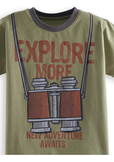 Explore Erkek Çocuk T-shirt Gabardin Şort Takım