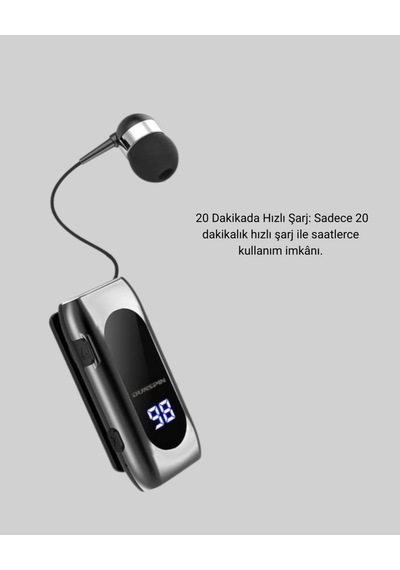 Uzun Pil Ömürlü Kablosuz Kulaklık 25 Saat Konuşma Ve Müzik Süresi Diğer