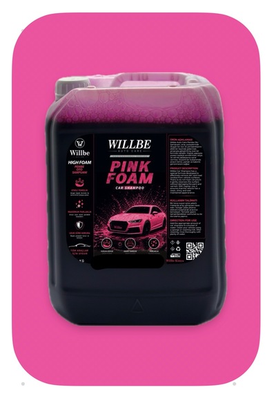 Willbe Auto Care Pembe Oto Şampuanı 5 Kg Pink Foam