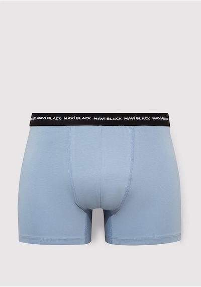 Mavi - 3lü Basic Boxer 0911987-900 Renkli