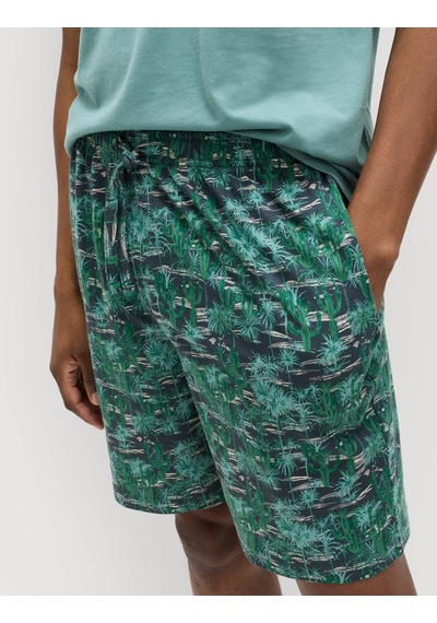 Marks & Spencer Desenli Pijama Takımı T07000100 Mavi